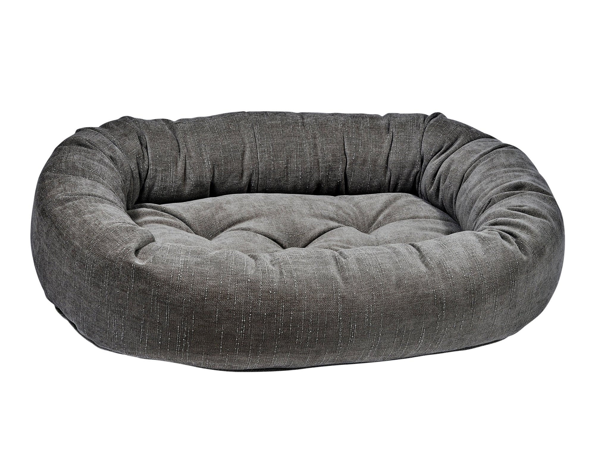 Bowsers Vintage Washed Calming Dog Bed Calming Donut Dog Bed - Plush Nesting Comfort for Secure Sleep