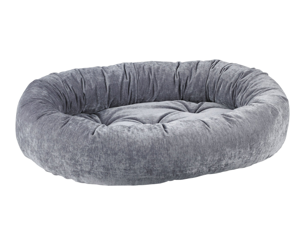 Bowsers Vintage Washed Calming Dog Bed Calming Donut Dog Bed - Plush Nesting Comfort for Secure Sleep