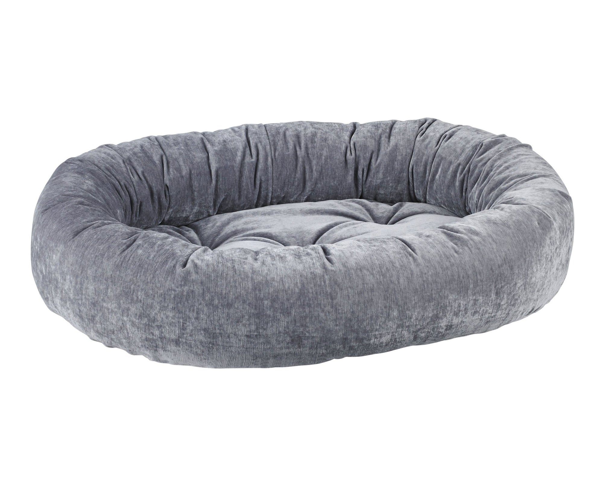 Bowsers Vintage Washed Calming Dog Bed Calming Donut Dog Bed - Plush Nesting Comfort for Secure Sleep