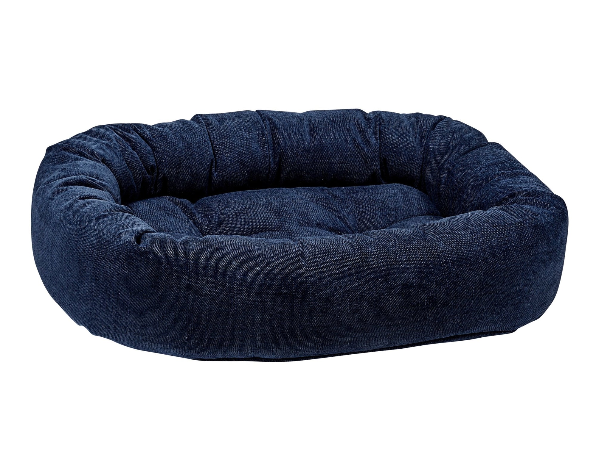 Bowsers Vintage Washed Calming Dog Bed Calming Donut Dog Bed - Plush Nesting Comfort for Secure Sleep