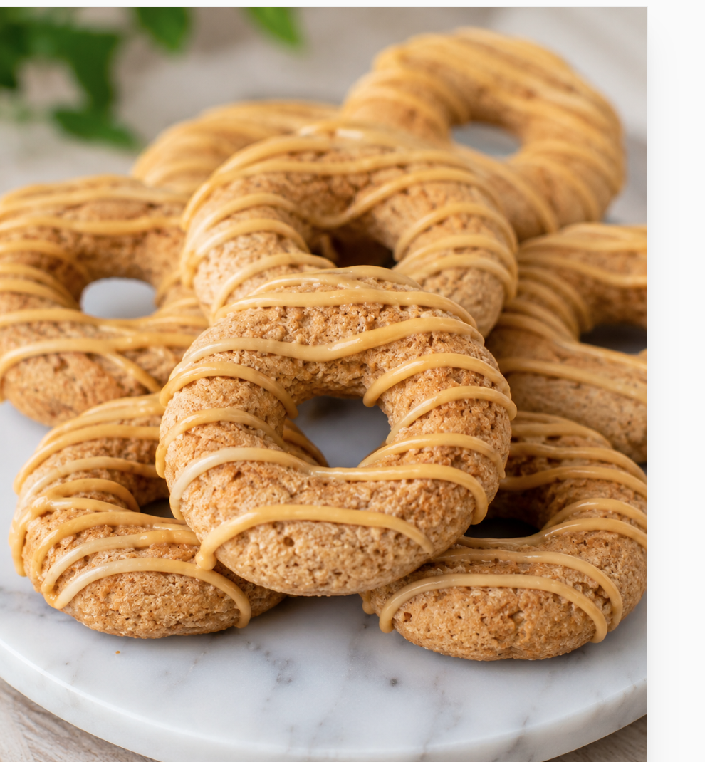 PAWsitively Organic Apple Peanut Butter Dog Donuts