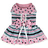Dots & Stripes Harness Dress - Pink & Teal