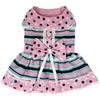 Dots & Stripes Harness Dress - Pink & Teal