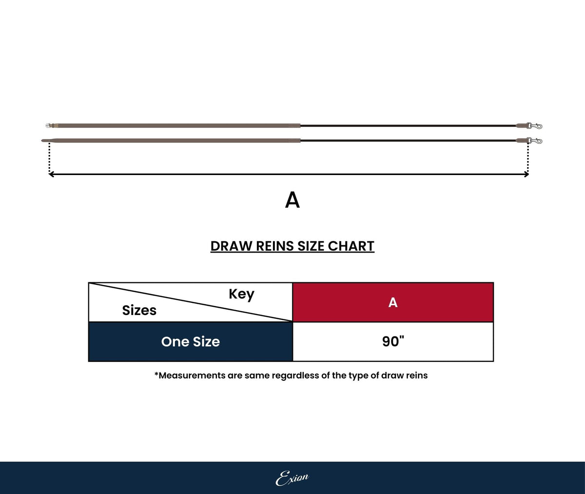 ExionPro Leather Draw Reins with Round Elastic