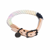 Dusk Ombre Cotton Rope Cat & Dog Collar – Matte Black Hardware