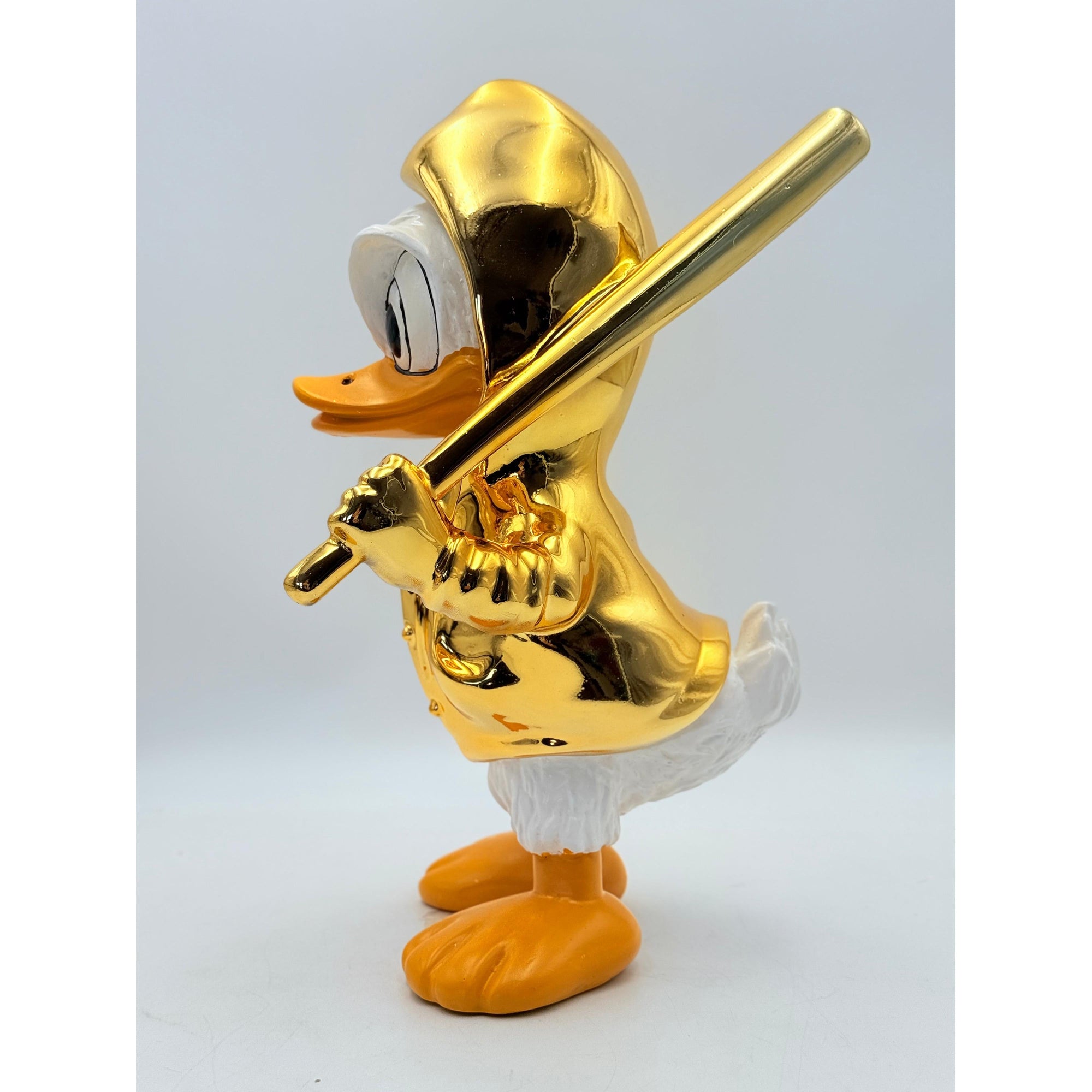 And Iconic Duxx Gold Chrome Duck Sculpture
