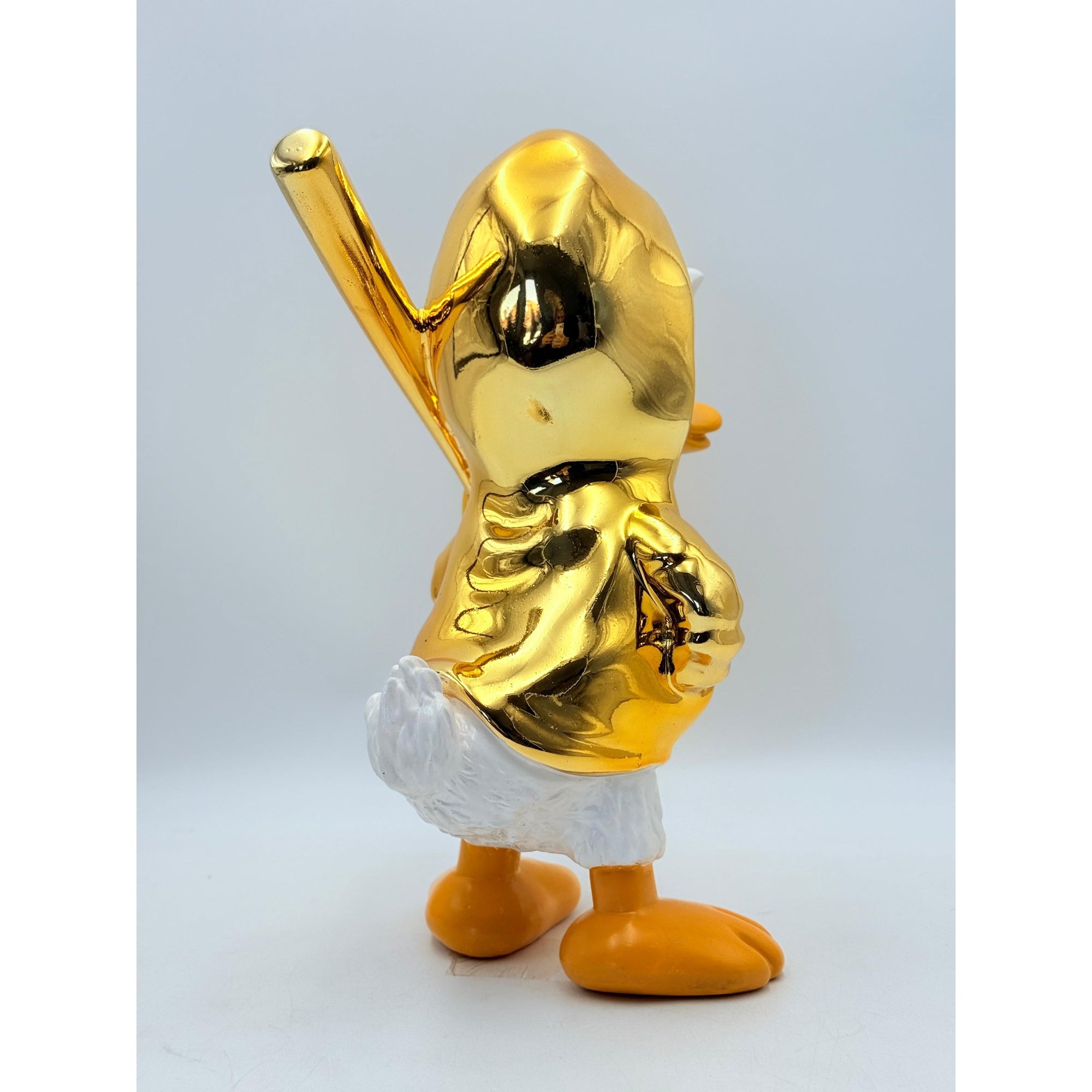 And Iconic Duxx Gold Chrome Duck Sculpture