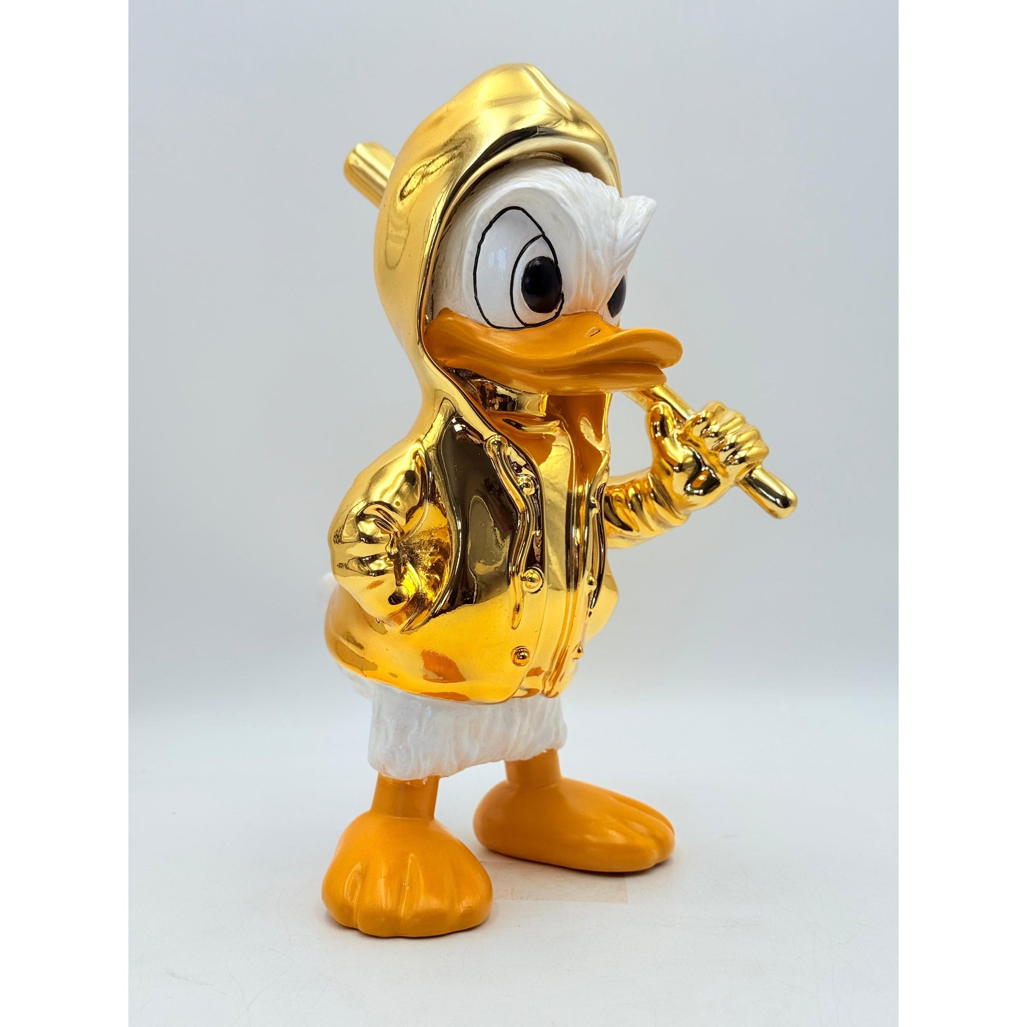 And Iconic Duxx Gold Chrome Duck Sculpture