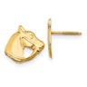 Kids Horse Head Screw Back Post Earrings in 14k Yellow Gold
