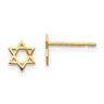 Kids 5mm Childs Star of David Post Earrings in 14k Yellow Gold