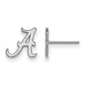 10k White Gold University of Alabama XS (Tiny) A Post Earrings