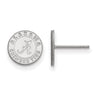 10k White Gold University of Alabama XS (Tiny) Disc Post Earrings