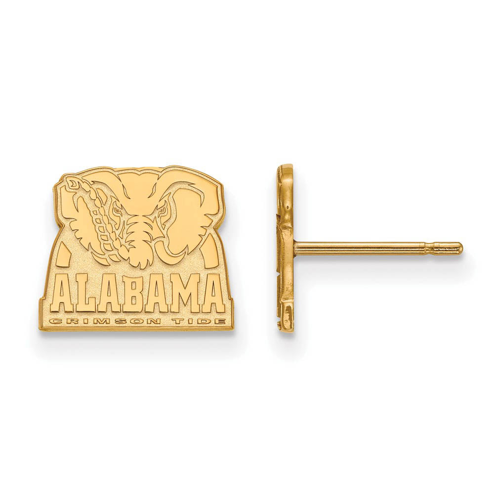 14k Yellow Gold University of Alabama XS (Tiny) Logo Post Earrings
