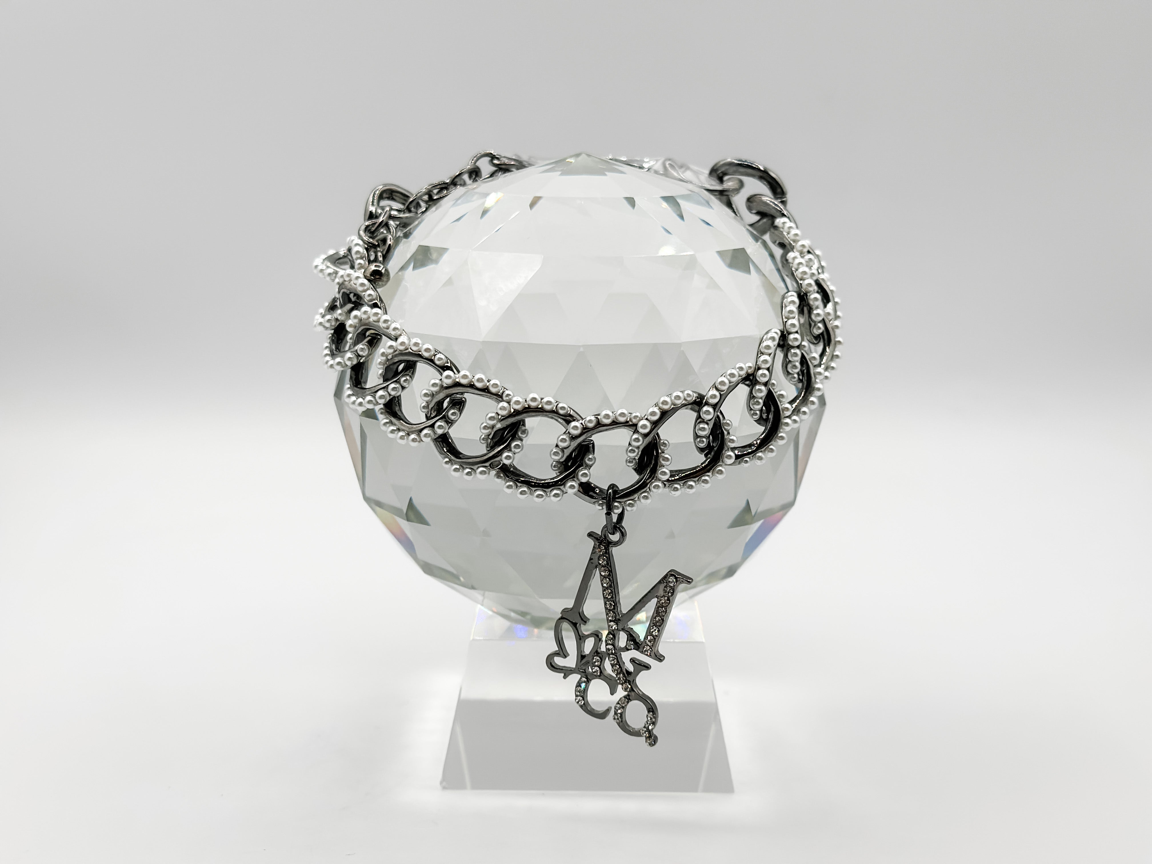 Runway Necklace: Seraphina (Gun Metal Finish) -