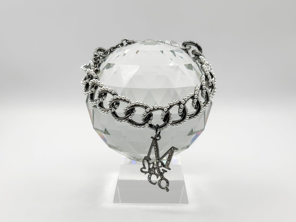 Runway Necklace: Seraphina (Gun Metal Finish)