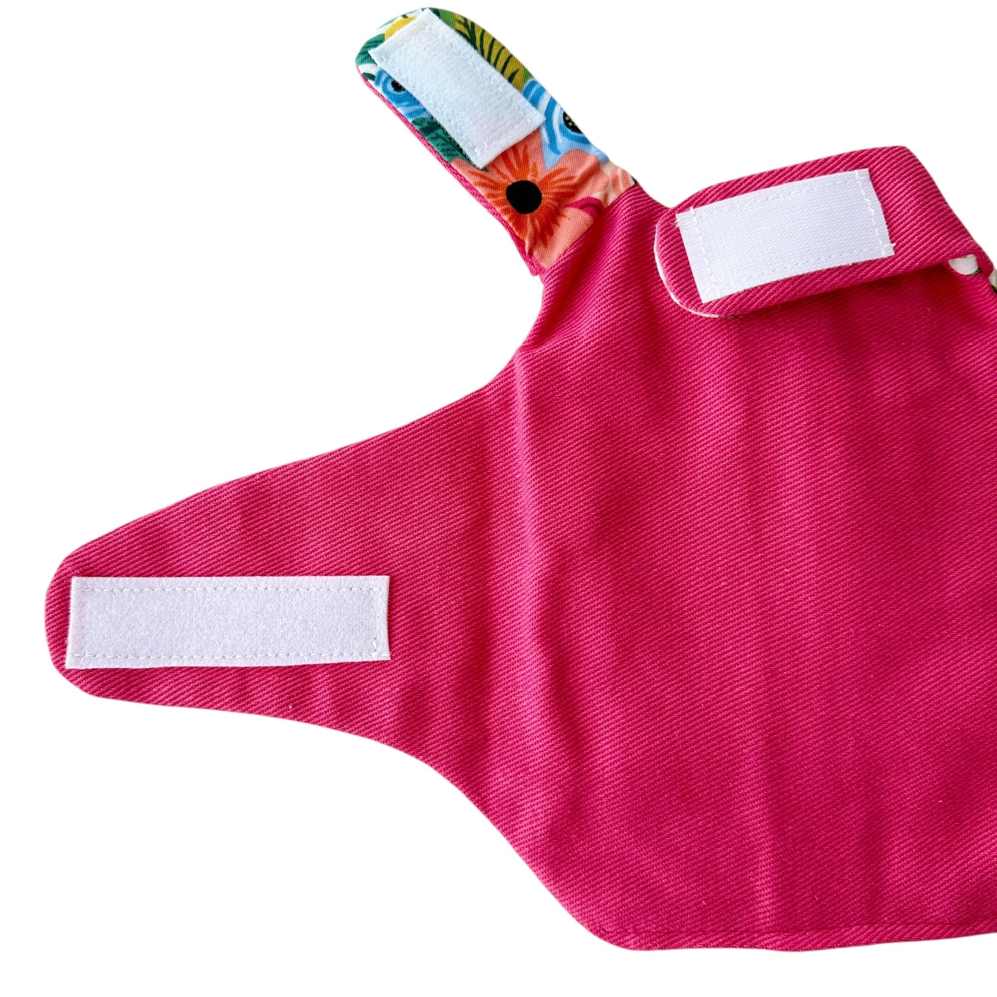Heads or Tails Pup Floral Burst Peony Fuchsia Dog Harness