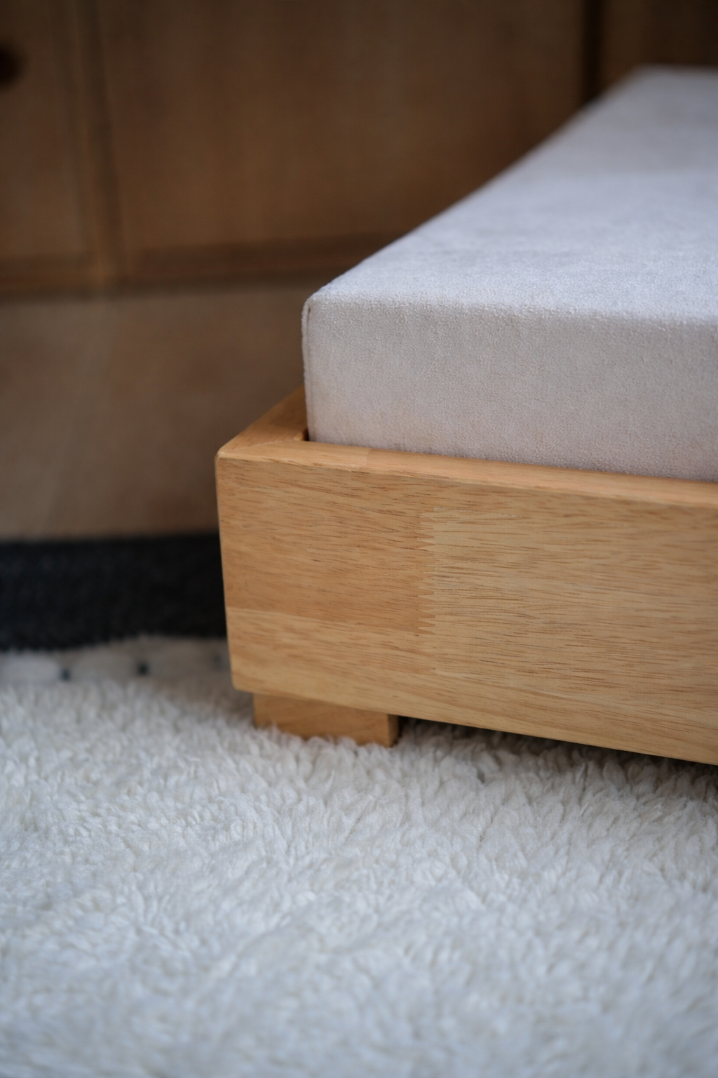The Haven Luxury Handcrafted Solid Wood Orthopedic Dog Bed