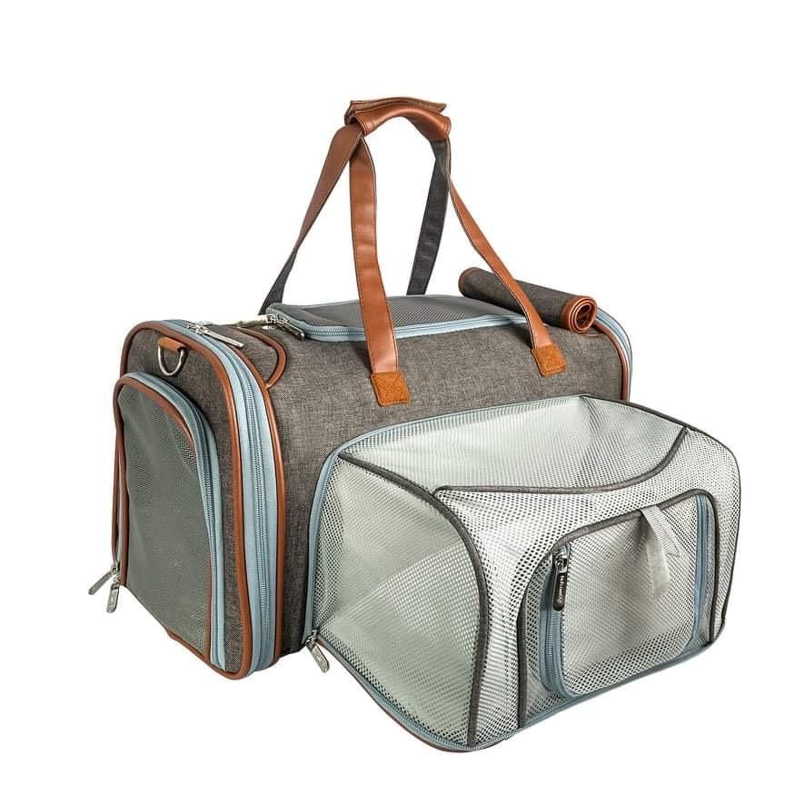 Mr. Peanuts Gold Series Big Apple XL Size Airline Compliant Expandable Pet Carrier