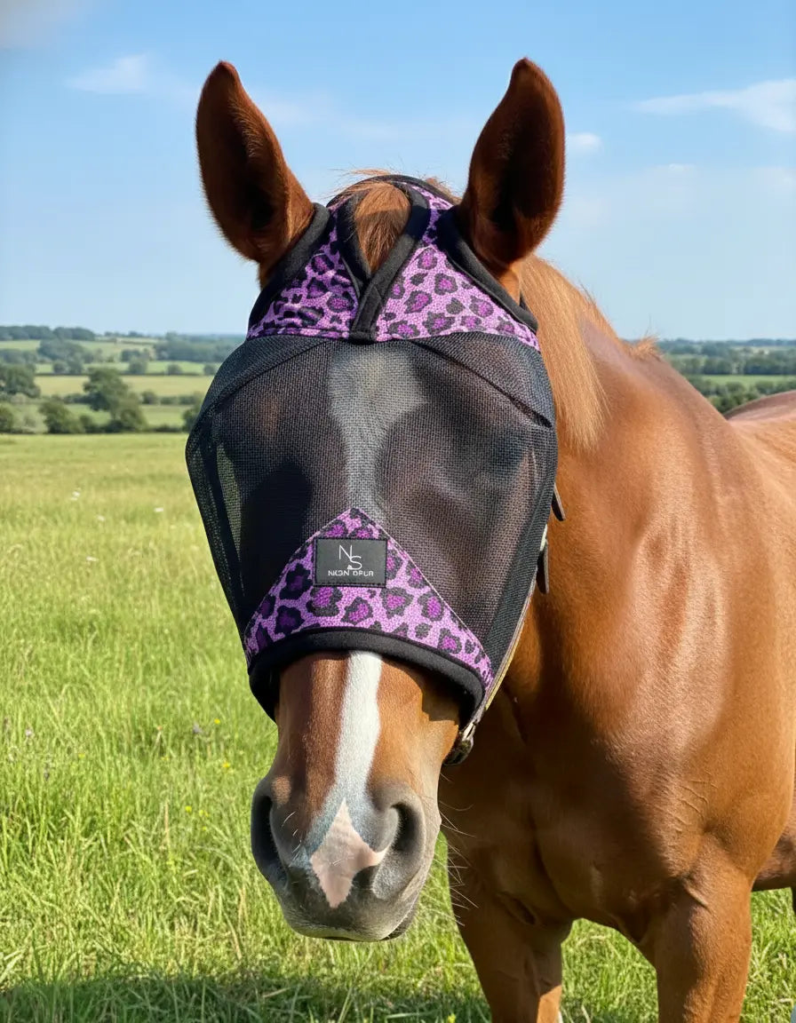 Catty Cowgirl Fly Mask - Large Size | HT Animal Supply