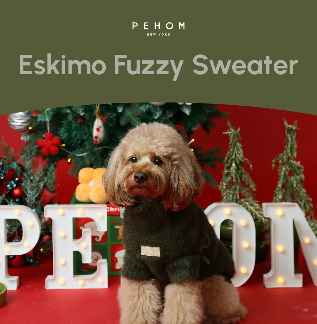 Eskimo Fuzzy Sweater-Green