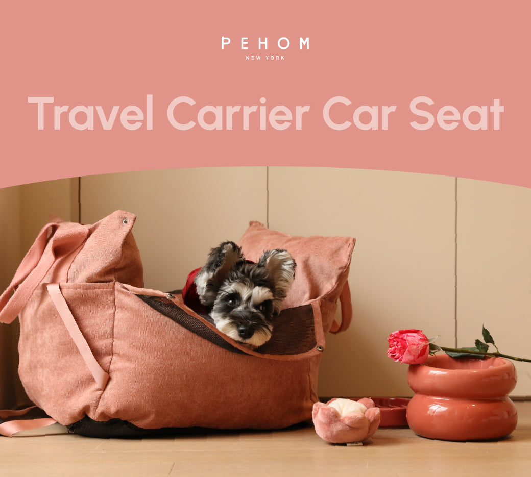 Puff Guard Dog Car Seat-Pink