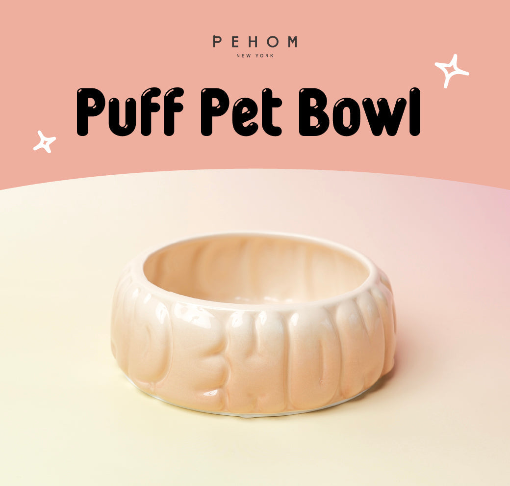 Puff Pet Bowl-Gradient Caramel