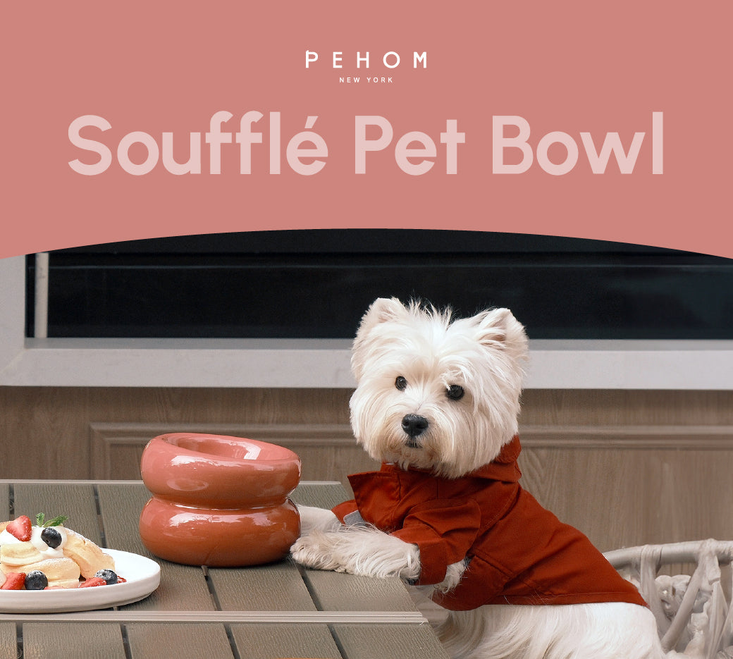 Souffle Pet Bowl-Rose Pink