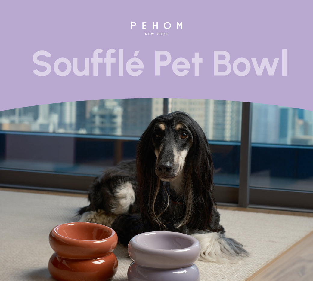 Souffle Pet Bowl-Purple