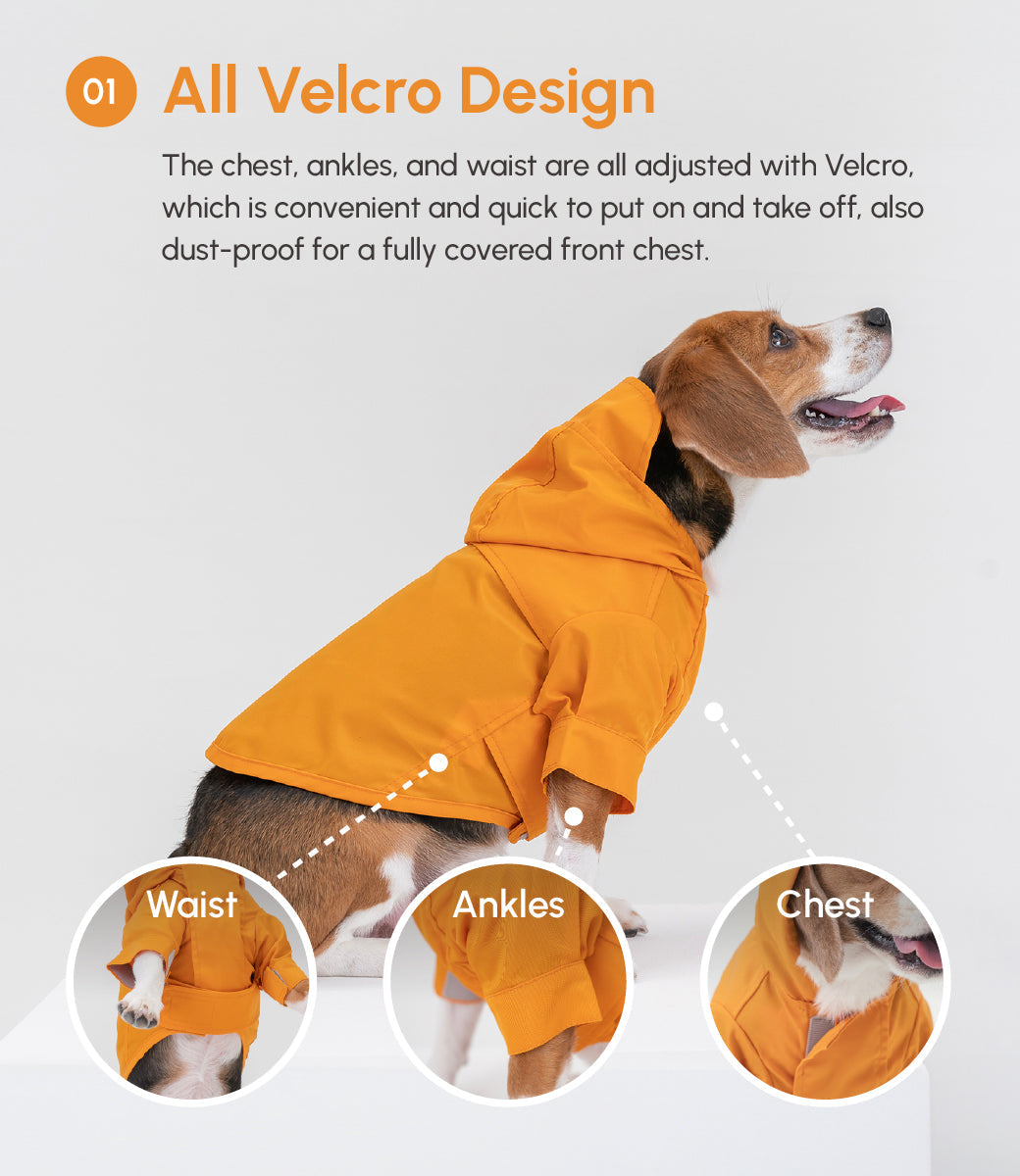 Tribeca Adjustable Velcro Raincoat-Egg Yolk