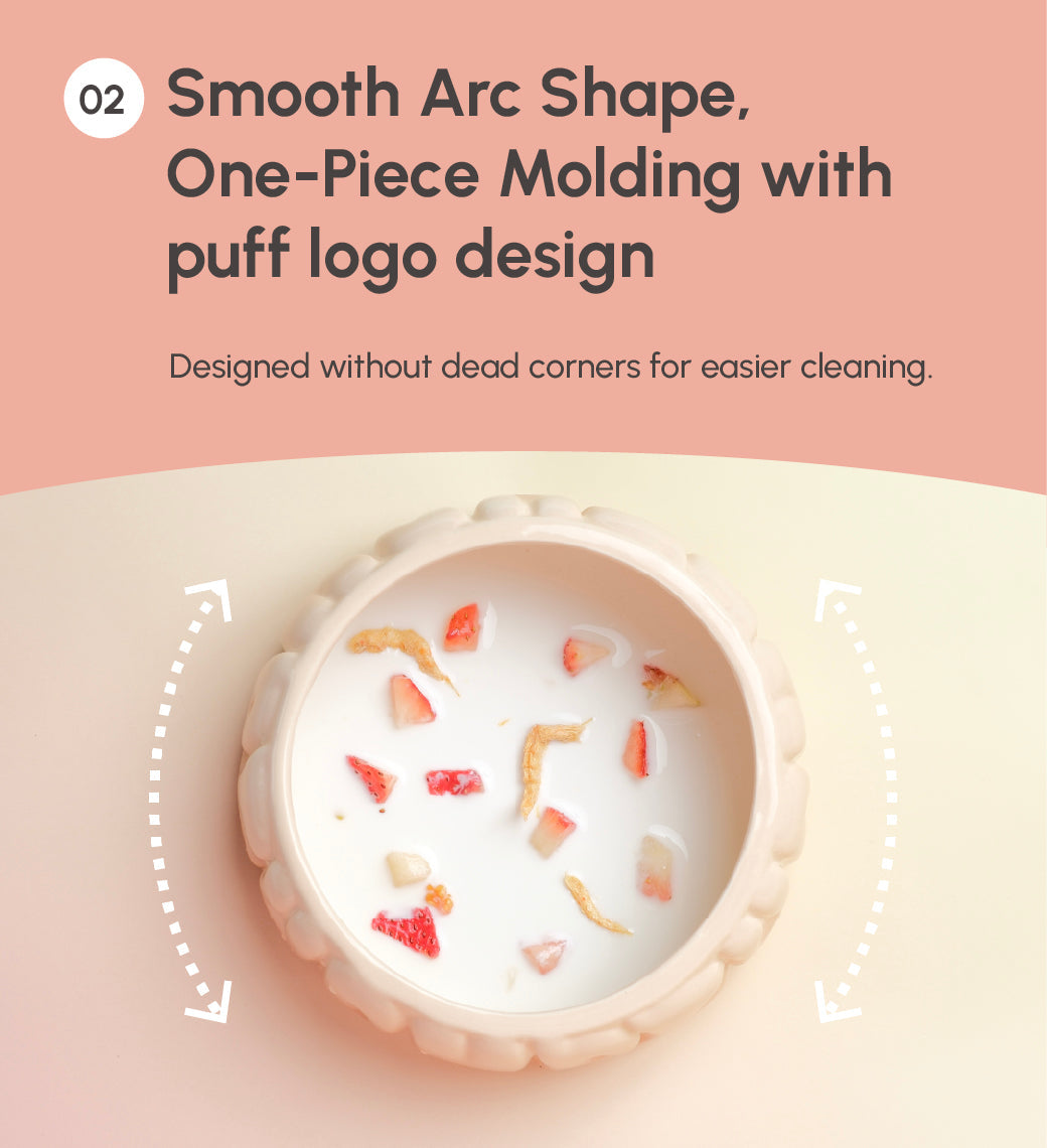 Puff Pet Bowl-Gradient Caramel