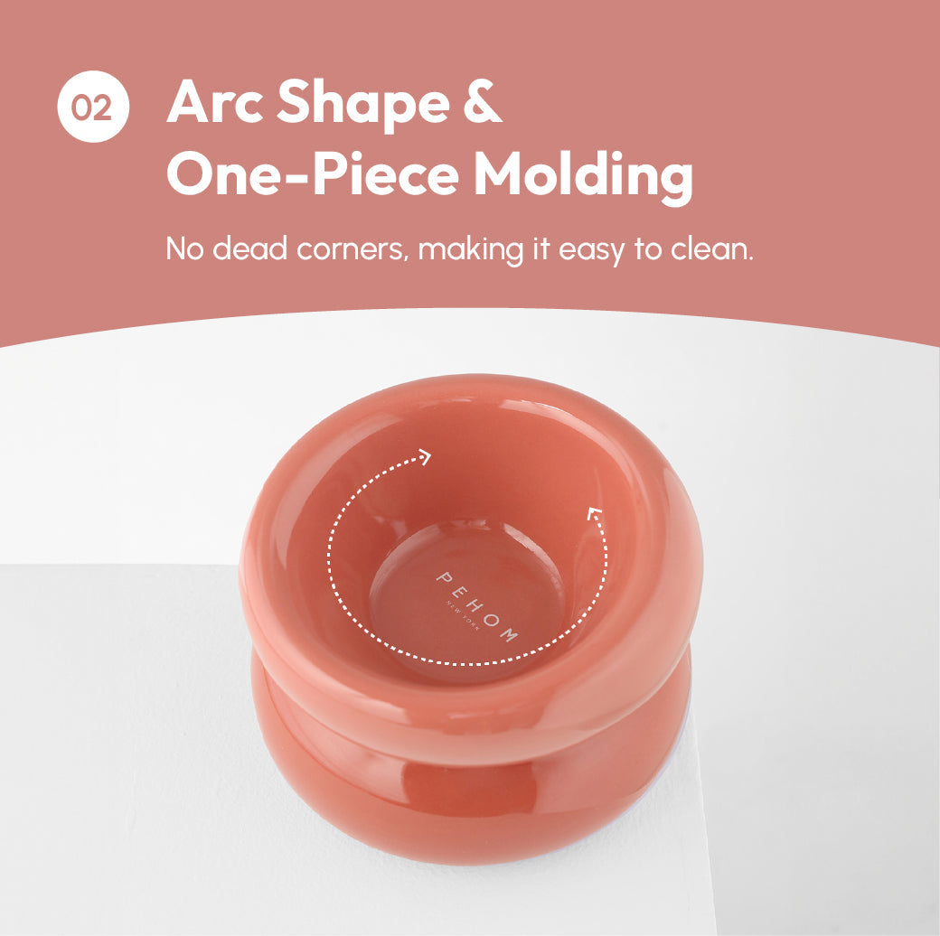 Souffle Pet Bowl-Rose Pink