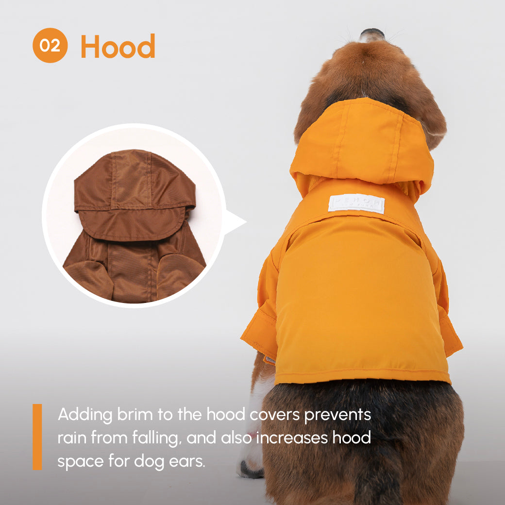 Tribeca Adjustable Velcro Raincoat-Egg Yolk