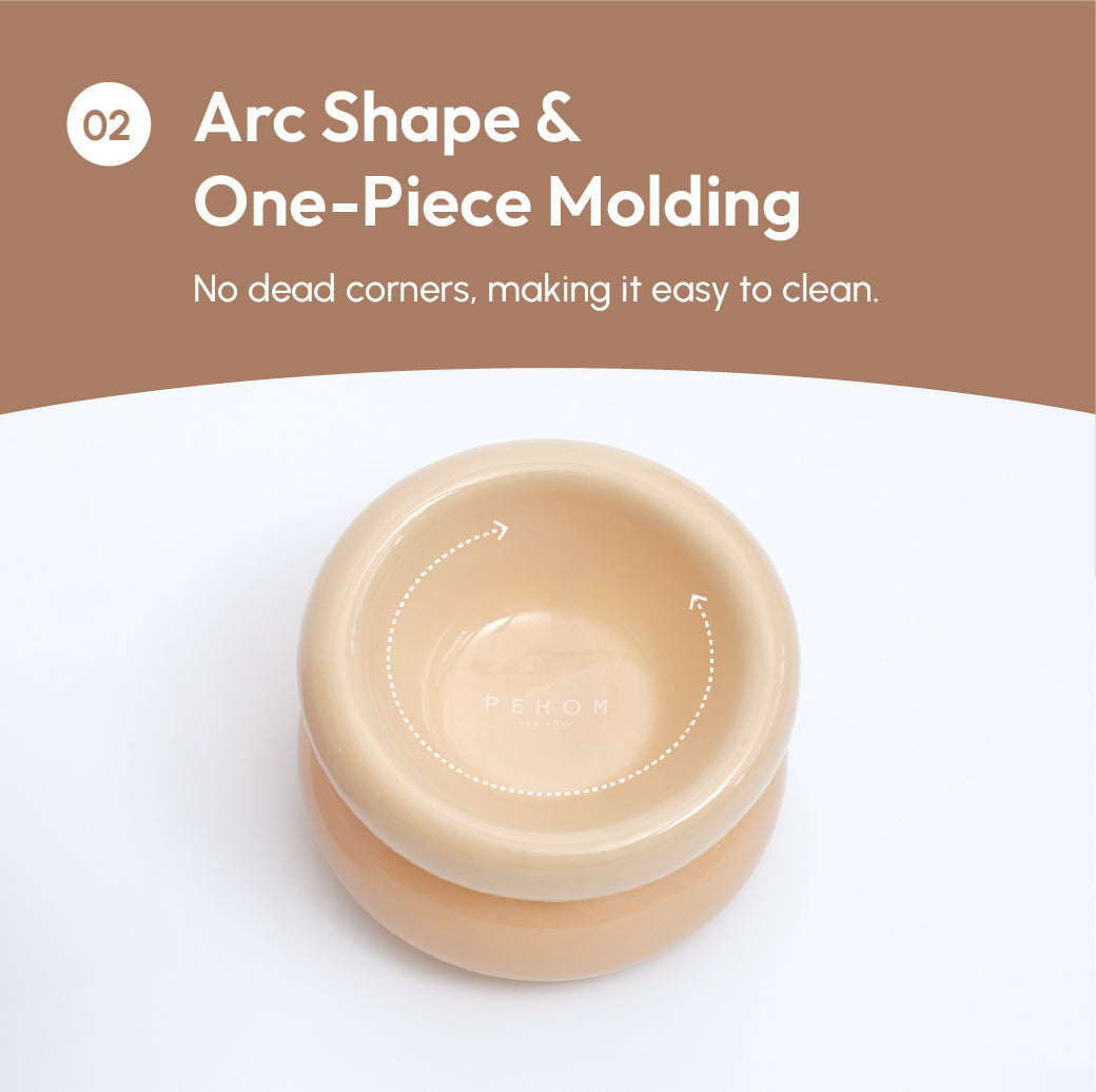 Souffle Pet Bowl-Cream Beige