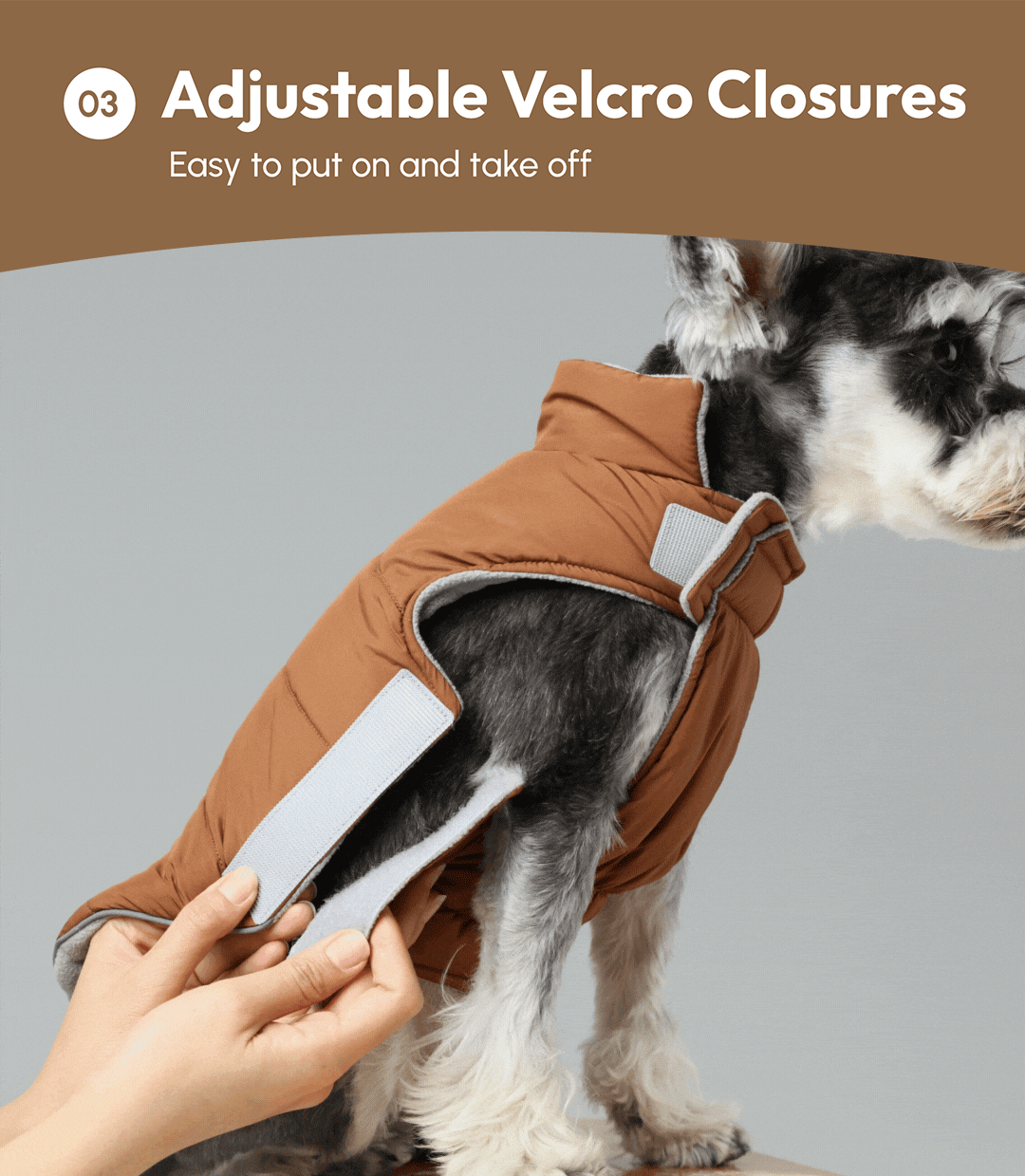 Reversible Dog Vest Jacket-Green Brown