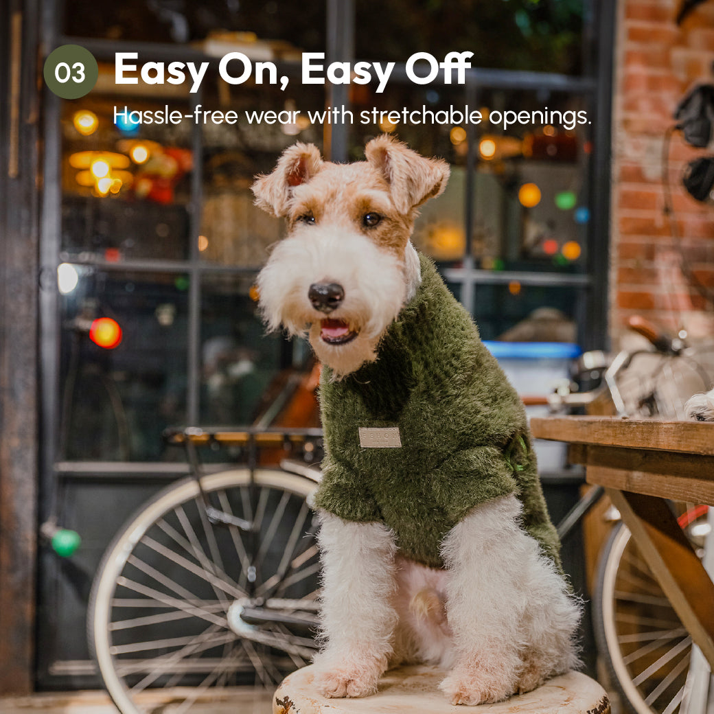 Eskimo Fuzzy Sweater-Green