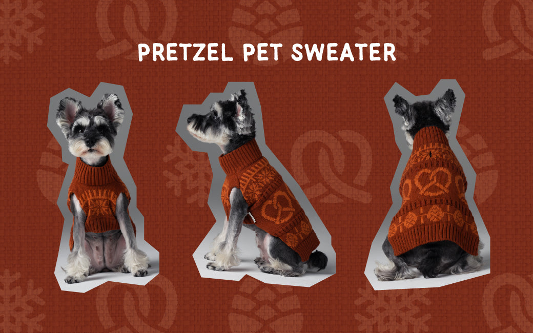 Pretzel Pet Sweater-Toffee Orange