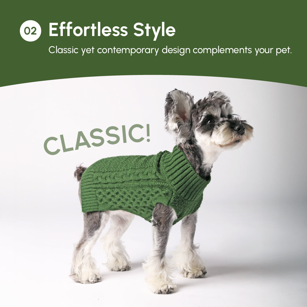 Pet Sweater Vest-Green