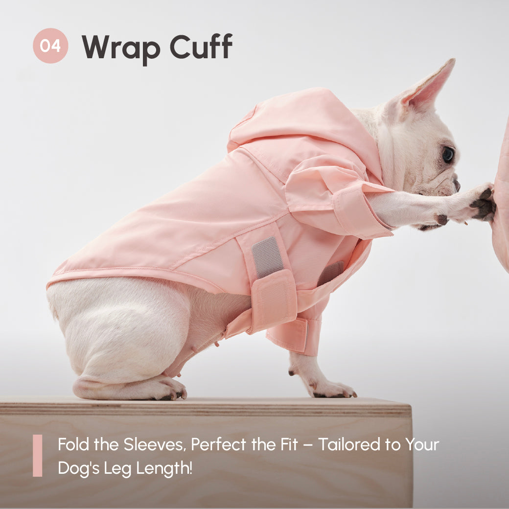 Tribeca Adjustable Velcro Raincoat-Light Pink