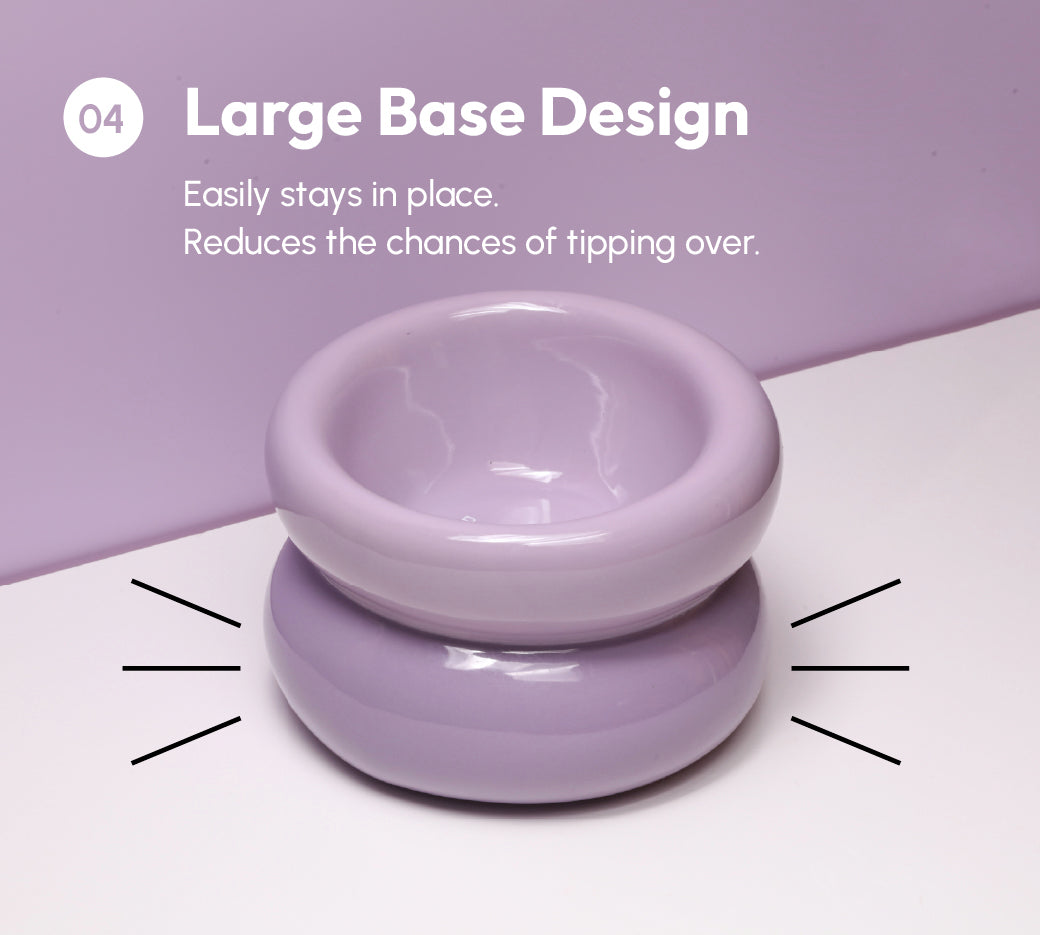 Souffle Pet Bowl-Purple