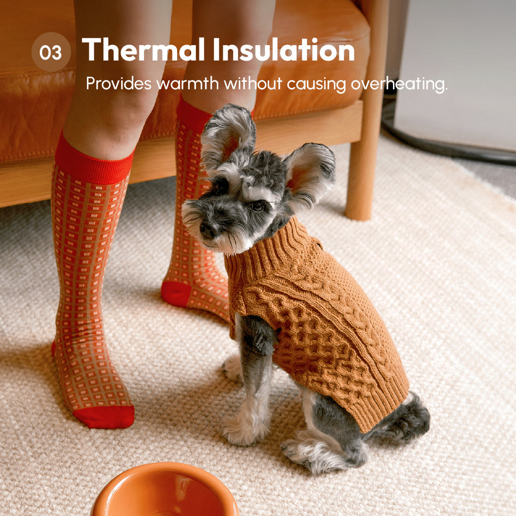 Pet Sweater Vest-Toffee Orange