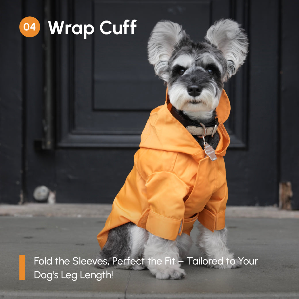 Tribeca Adjustable Velcro Raincoat-Egg Yolk