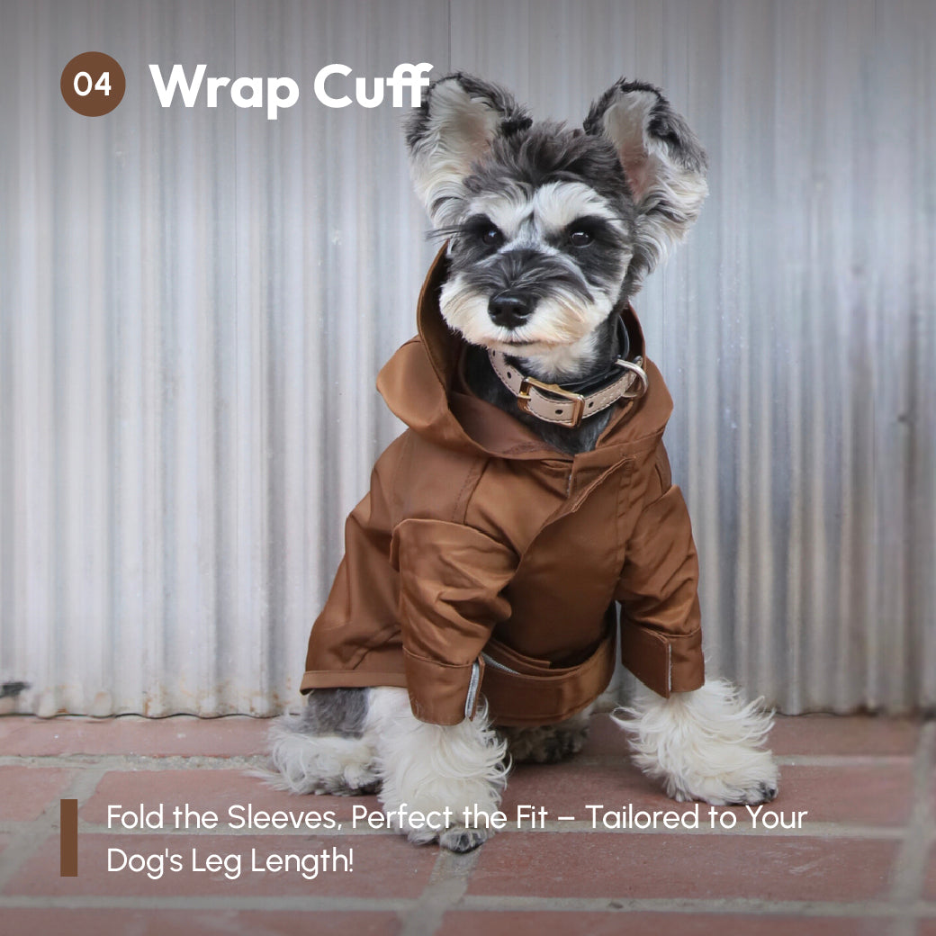 Tribeca Adjustable Velcro Raincoat-Choco