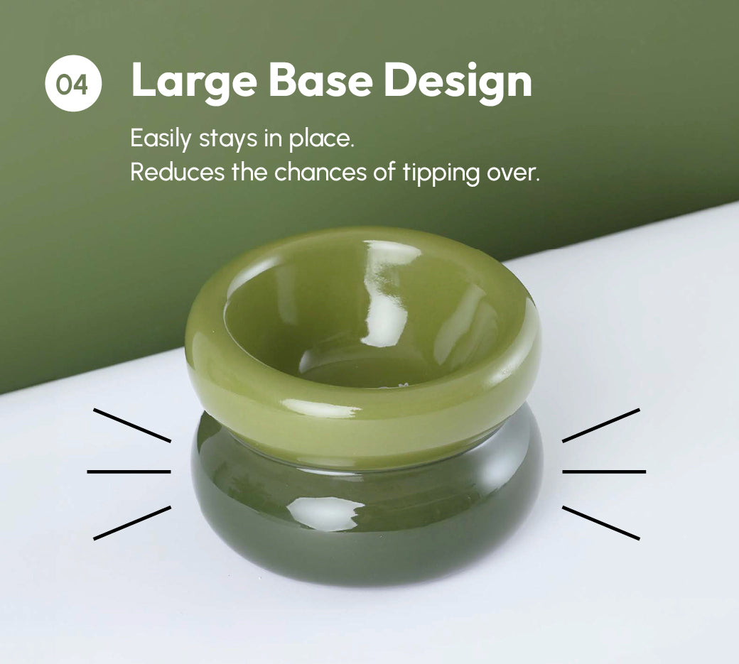 Souffle Pet Bowl-Avocado Green