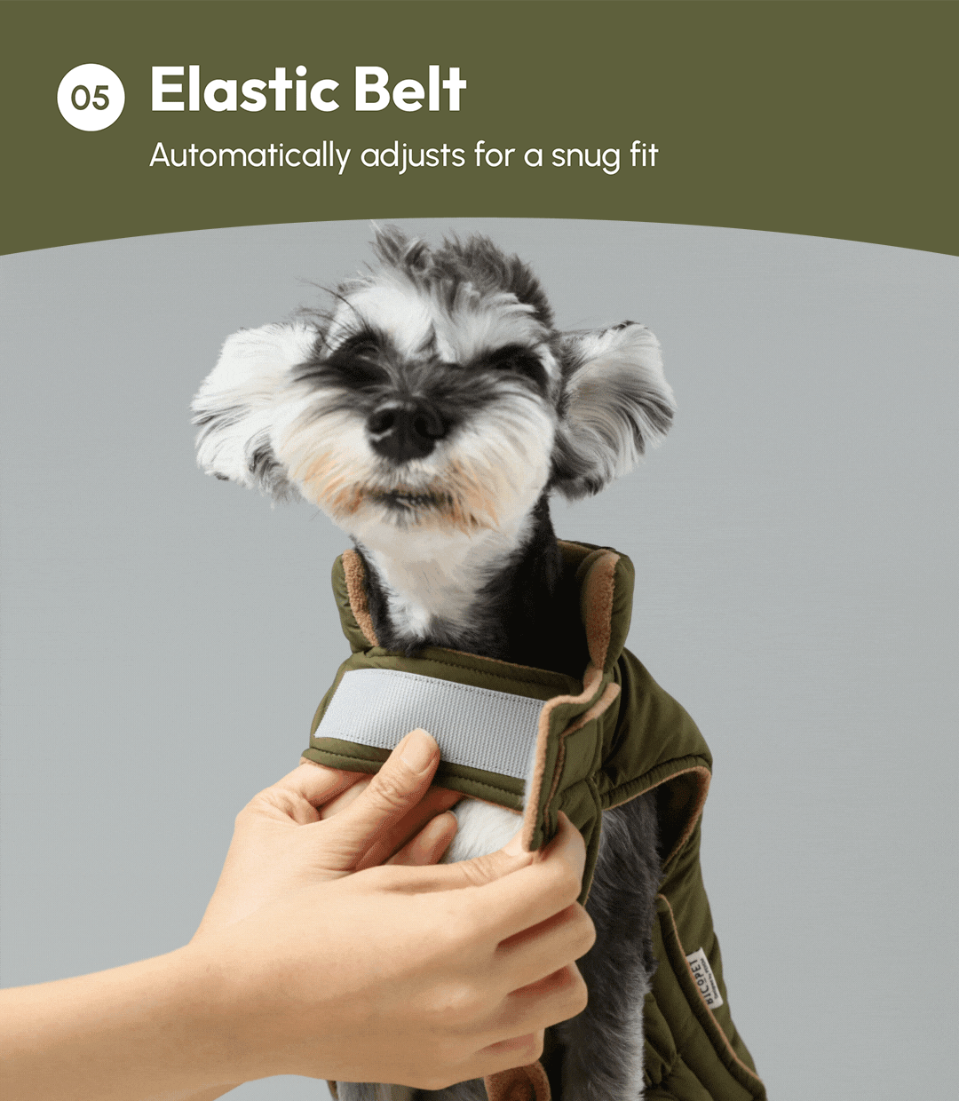 Reversible Dog Vest Jacket-Green Brown