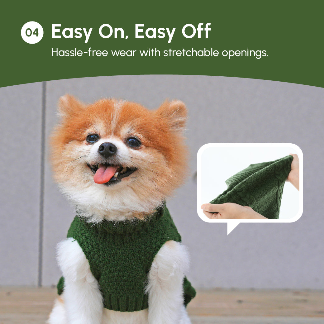 Pet Sweater Vest-Green