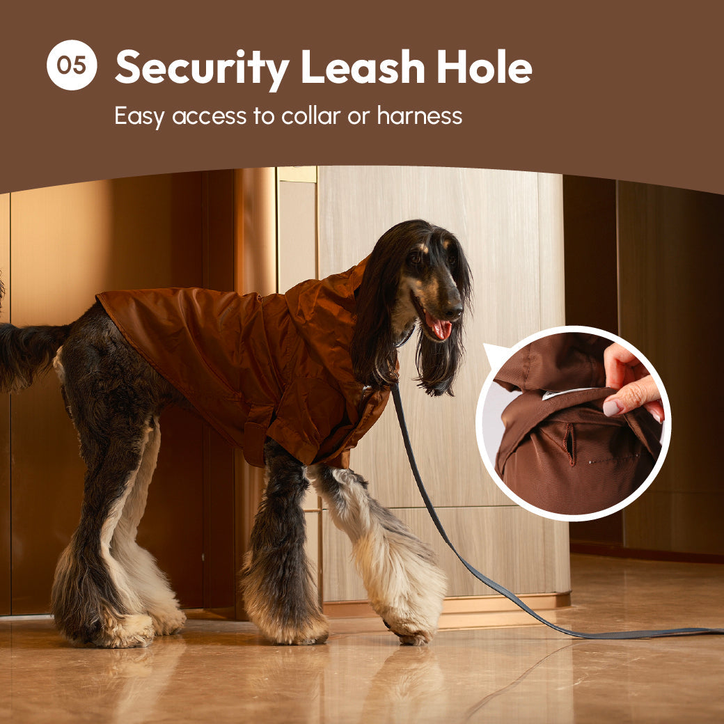 Tribeca Adjustable Velcro Raincoat-Choco