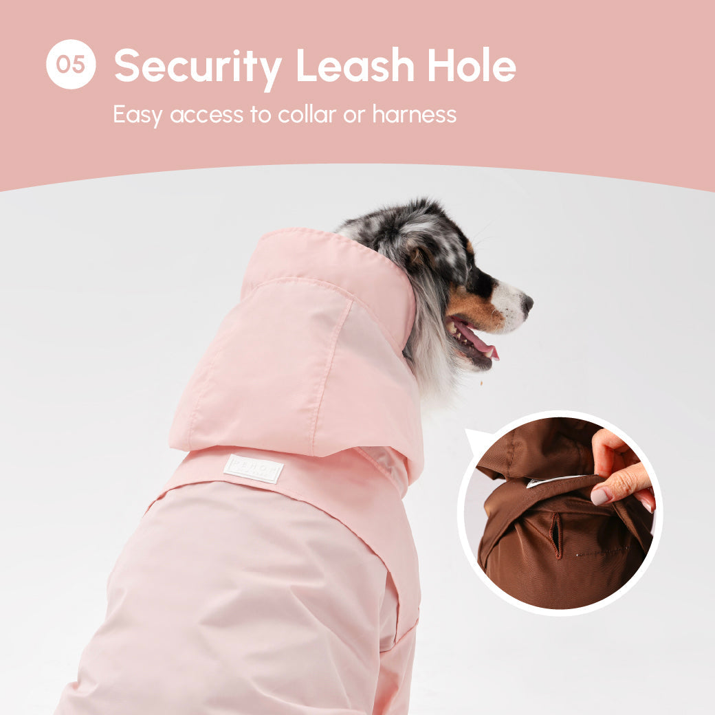 Tribeca Adjustable Velcro Raincoat-Light Pink