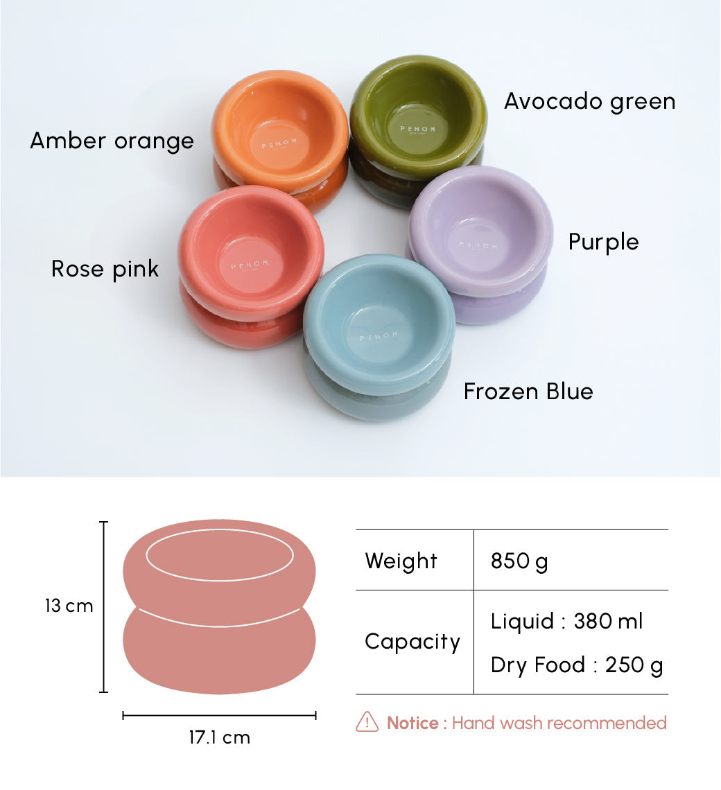 Souffle Pet Bowl-Rose Pink