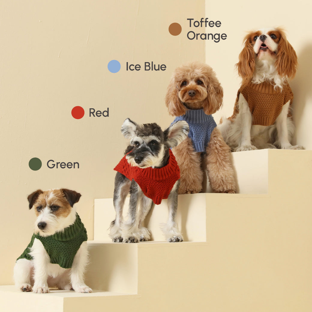 Pet Sweater Vest-Toffee Orange