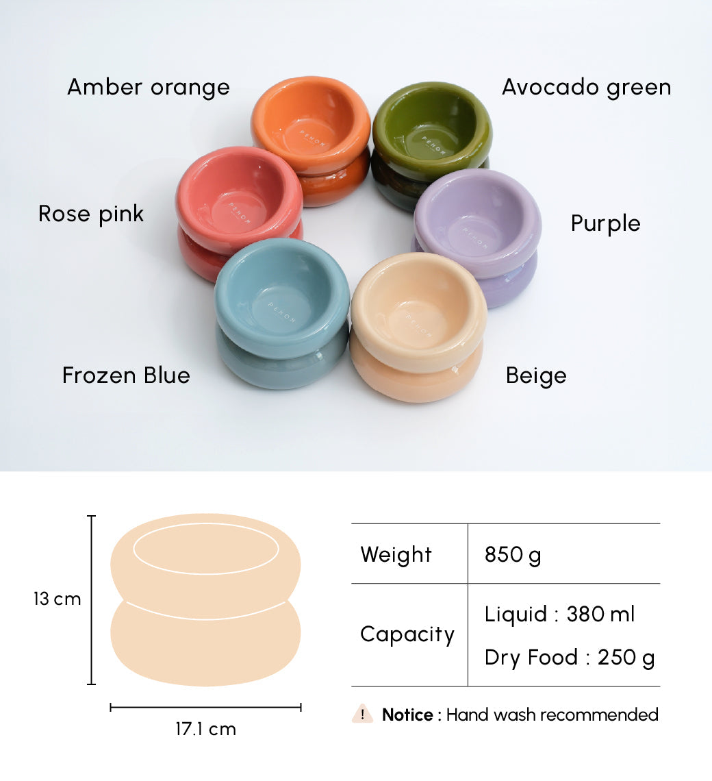 Souffle Pet Bowl-Cream Beige